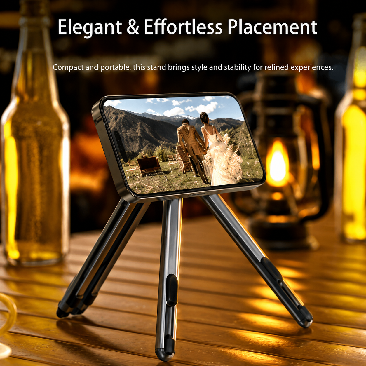 Foldable Portable Laptop Stand for Desk 4-in-1 Adjustable Laptop & Tablet Holder