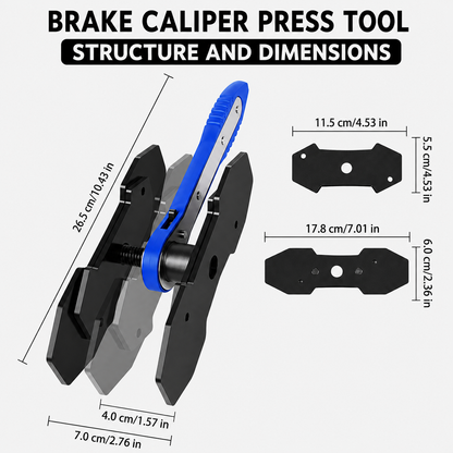 🚗 360° Rotating Ratchet Brake Caliper Tool