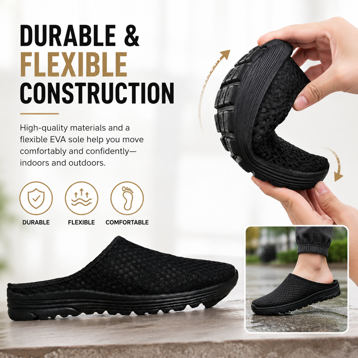 Plonksy™ Casual Comfort Breathable Mesh Slippers