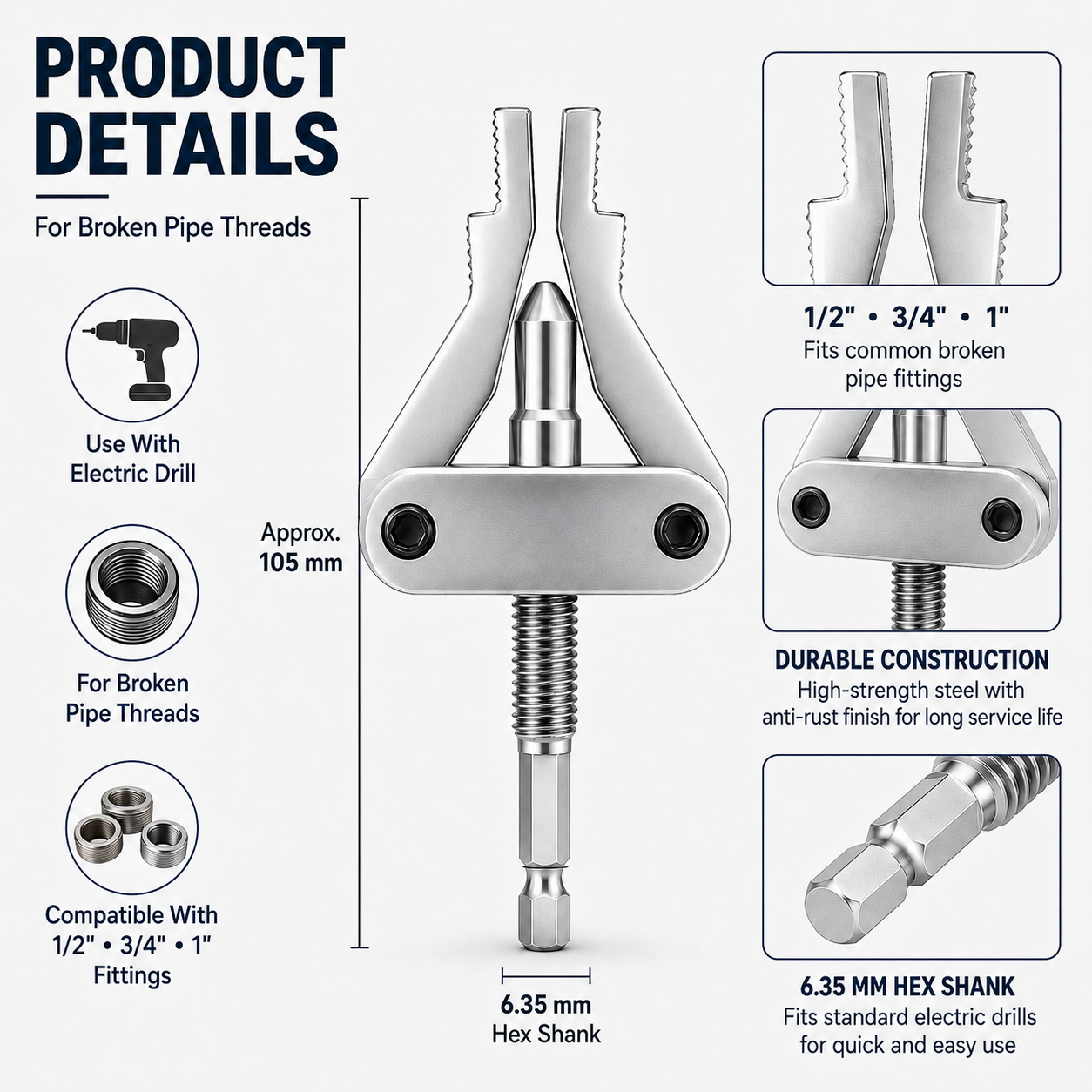 Plonksy™ Broken Pipe Extractor