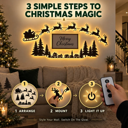 Plonksy™ SantaGlow – LED Christmas Wall Decor