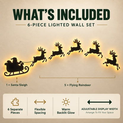 Plonksy™ SantaGlow – LED Christmas Wall Decor
