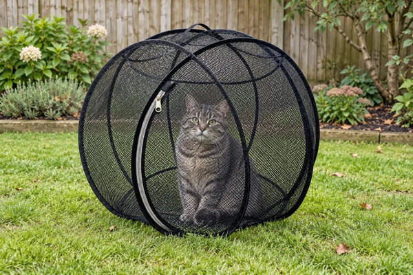 PurrHaven™ Pop-Up Mesh Cat Playpen