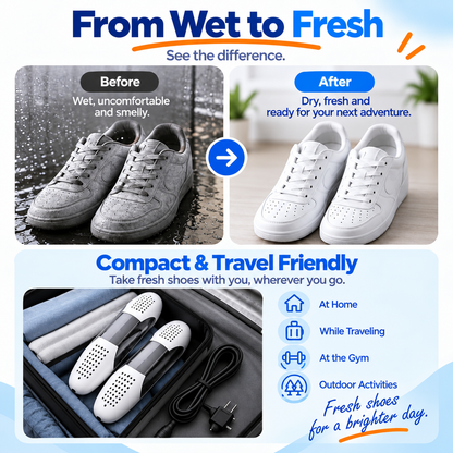 DryStep™ – Portable Shoe Dryer & Deodorizer