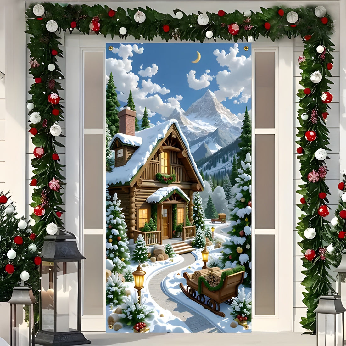 Plonksy™ SantaWrap – Reusable Christmas Door Cover