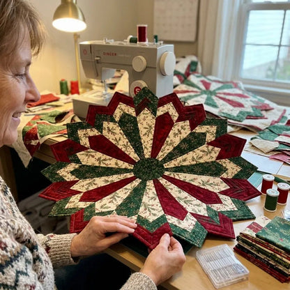 Plonksy™ Poinsettia Quilting Template Set