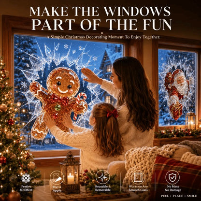 MerryBurst™ 3D Christmas Window Decal