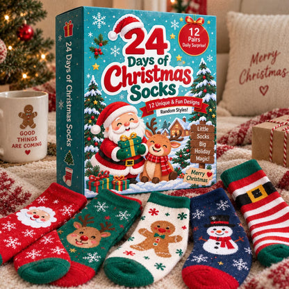 Plonksy™ SockJoy – 24-Day Christmas Sock Advent Calendar