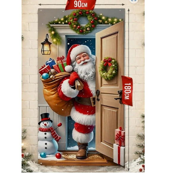 Plonksy™ SantaWrap – Reusable Christmas Door Cover