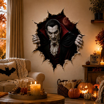 Plonksy™ Halloween Break-In 3D Wall Decals