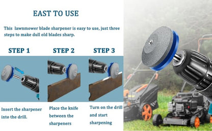 Plonksy™ Drill-Powered Mower Blade Sharpener