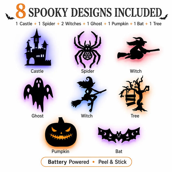 Plonksy™ Halloween Glow Silhouettes