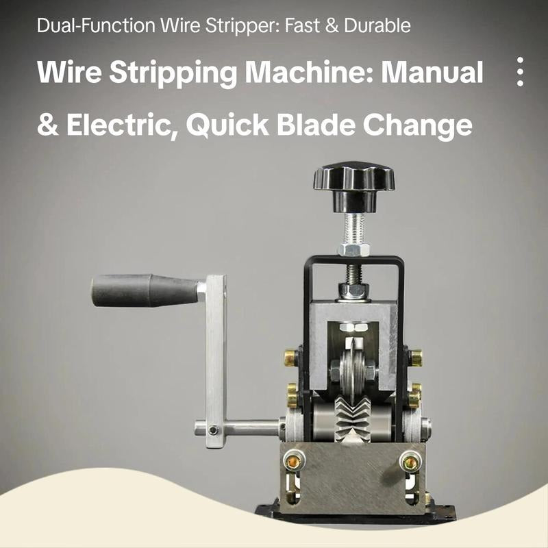 Plonksy™ CopperStrip Pro – Manual & Drill-Powered Wire Stripper