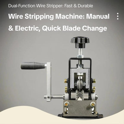 Plonksy™ CopperStrip Pro – Manual & Drill-Powered Wire Stripper