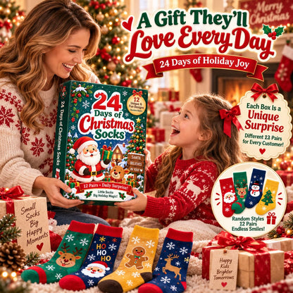 Plonksy™ SockJoy – 24-Day Christmas Sock Advent Calendar