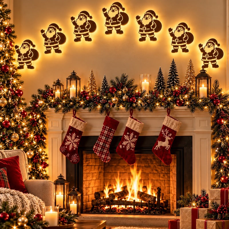 Plonksy™ SantaGlow – LED Christmas Wall Decor