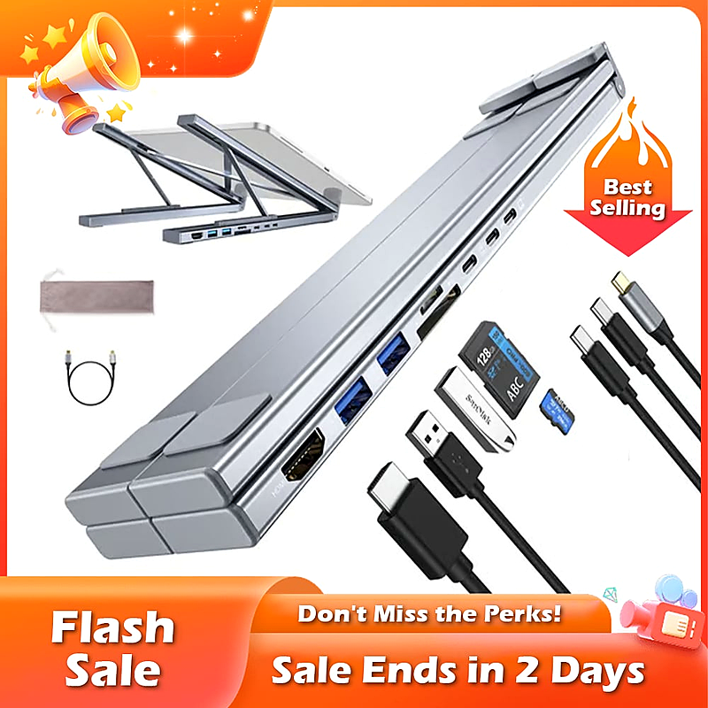 🏠💻 8-in-1 USB-C Laptop Stand,Best Gifts