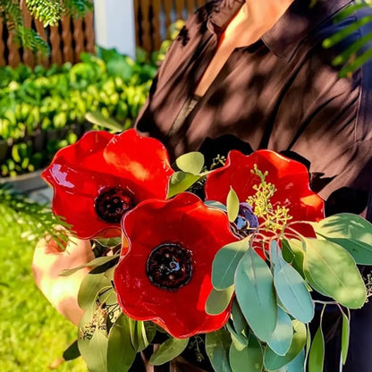 💐🌸 Everlasting Garden Blooms - Handmade Metal Flower Garden Stake🐦