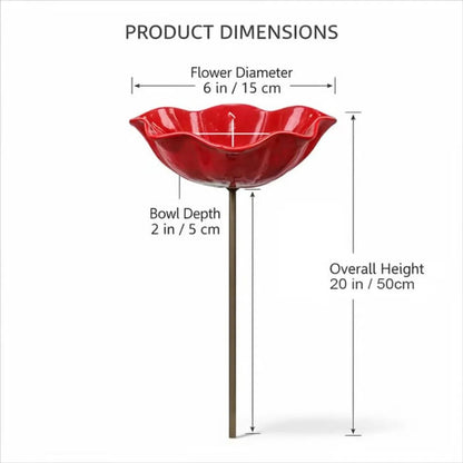 💐🌸 Everlasting Garden Blooms - Handmade Metal Flower Garden Stake🐦