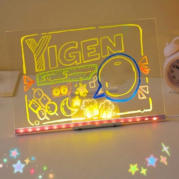 DoodleGlow™ – Erasable LED Drawing Board