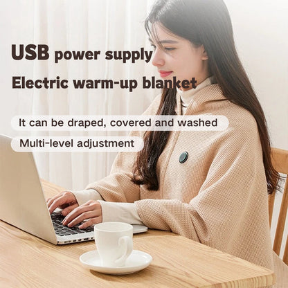 CozyWrap™ Portable Heated Blanket Shawl