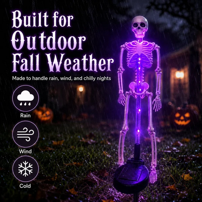 💀Solar Skull Garden Lights with Eerie Color-Changing Glow 🎃