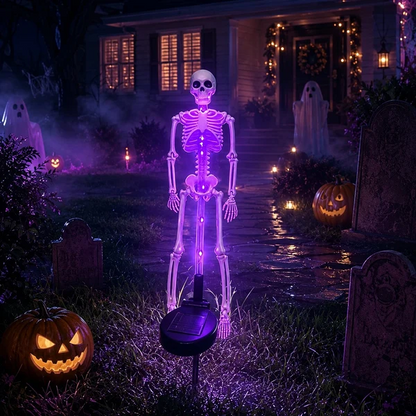 💀Solar Skull Garden Lights with Eerie Color-Changing Glow 🎃
